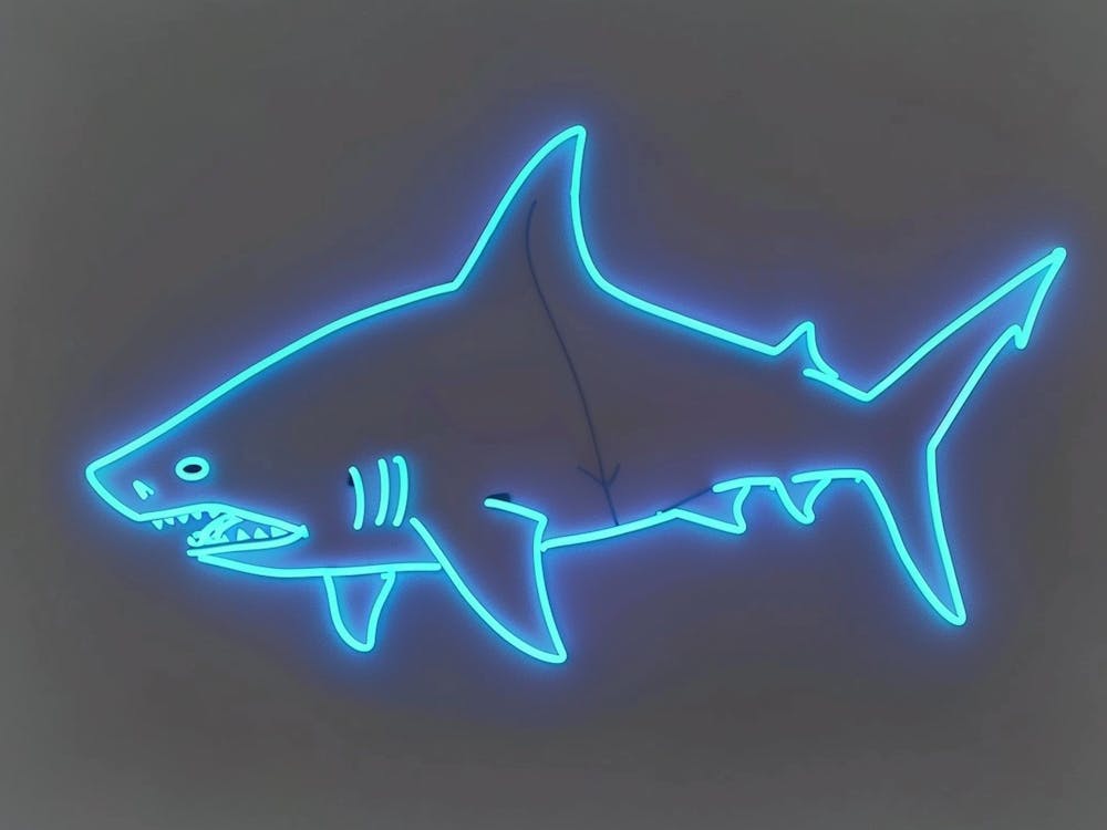 Neon Aqua Bamboo Shark 1