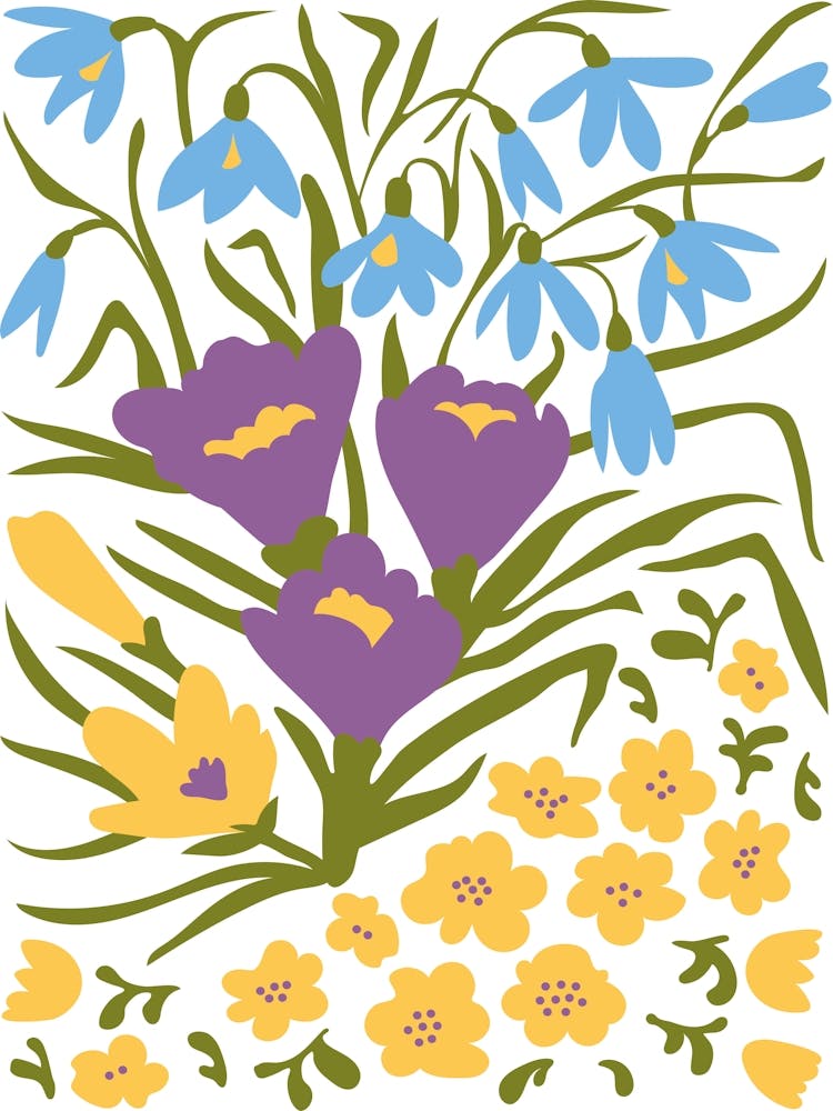 Spring Flowers Matisse Style