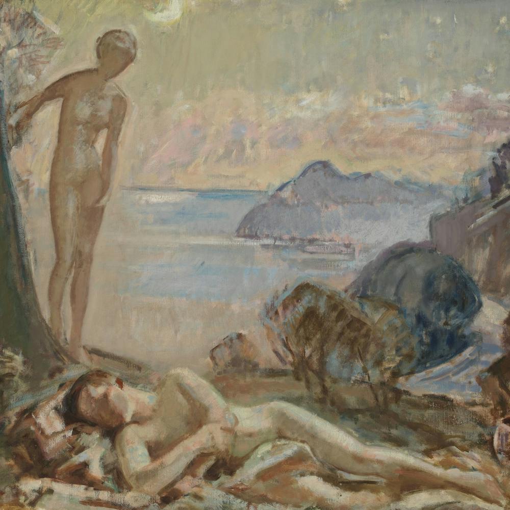 Diana And Endymion I, 1921, By Magnus Enckell
