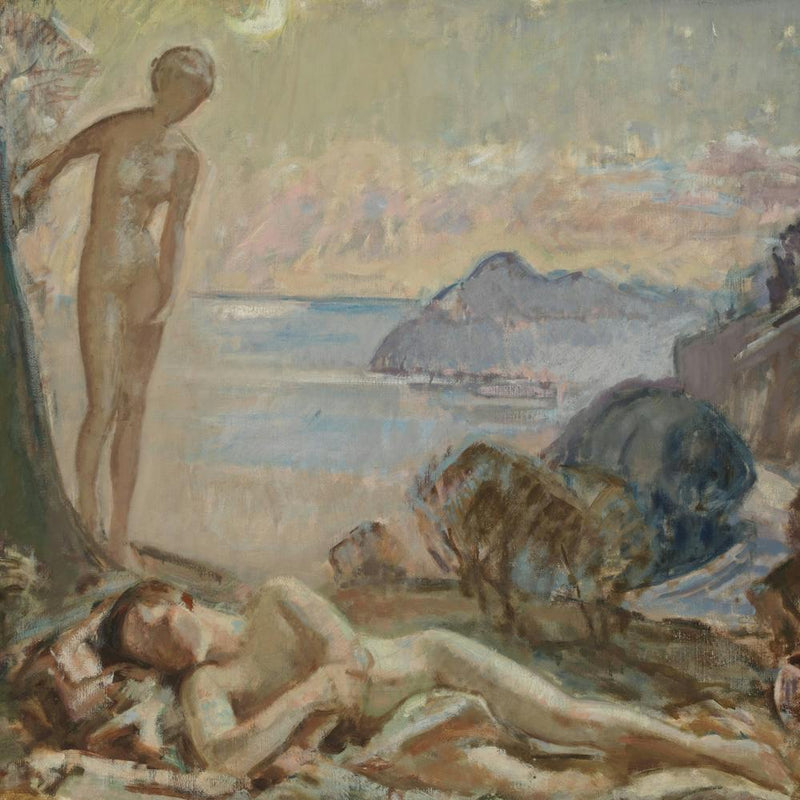 Diana And Endymion I, 1921, By Magnus Enckell