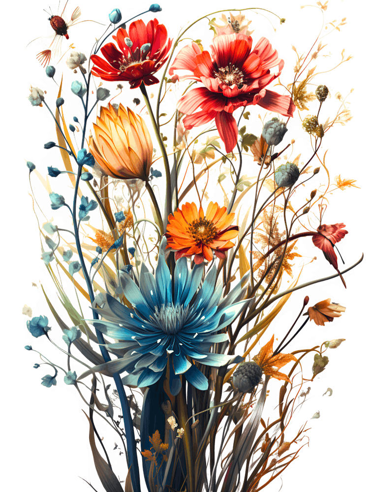 Wildflower Kaleidoscope A Burst Of Color