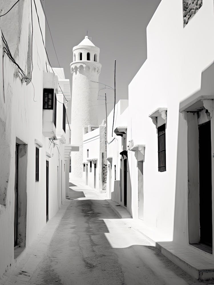 Hammamet, Tunisia, Black And White Photography 3