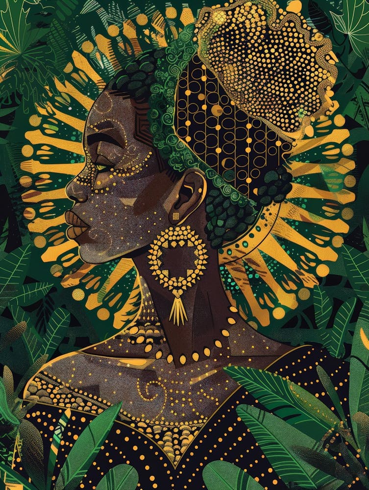 African Woman In The Jungle 3