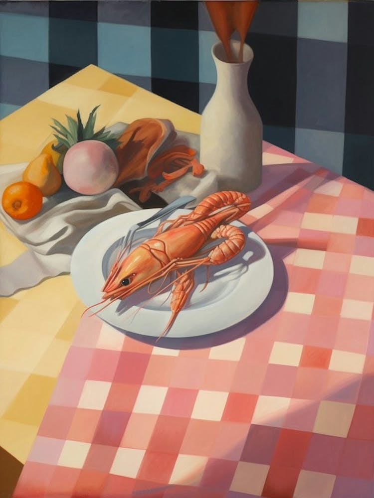 Shrimp 4 Still Life Painting