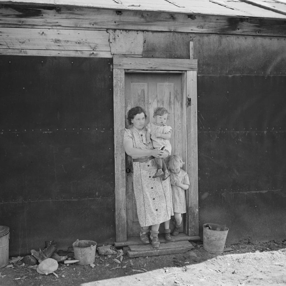 Lumberjack Family, Littlefork, Minnesota By Russell Lee