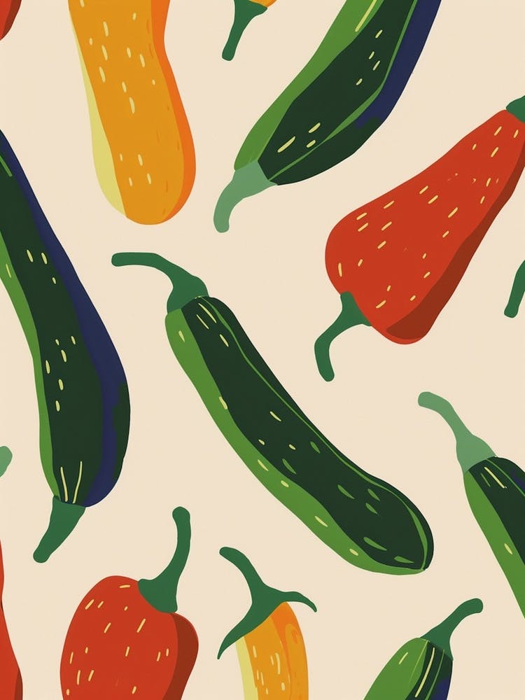 Courguette Abstract Pattern 2
