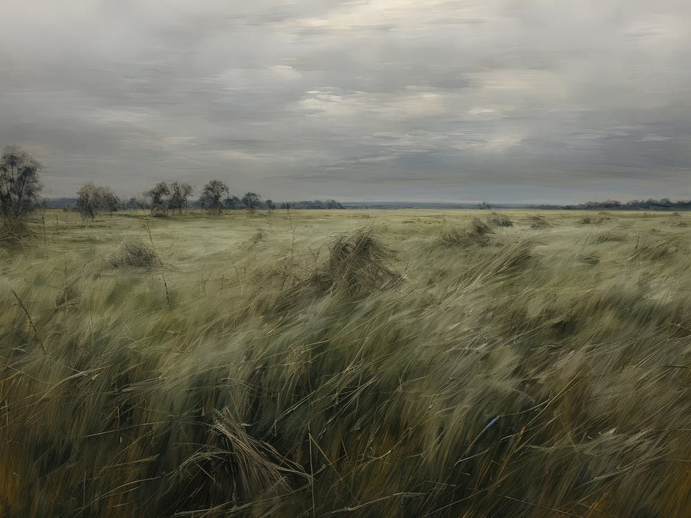 French Country Landscape Painting