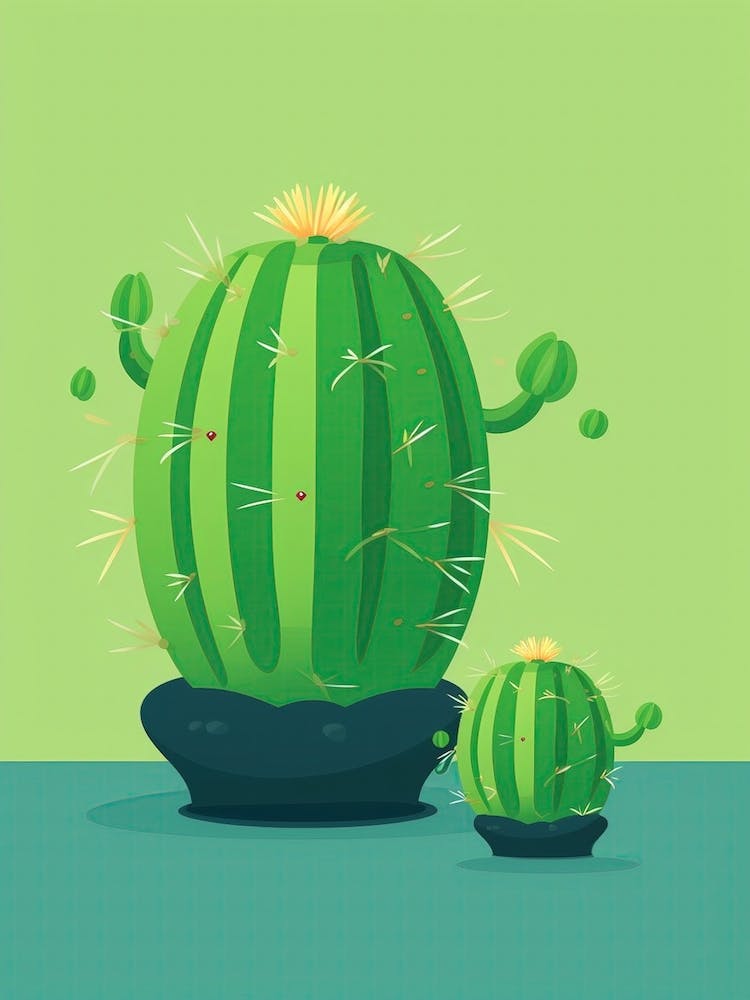 Barrel Cactus Illustration 6