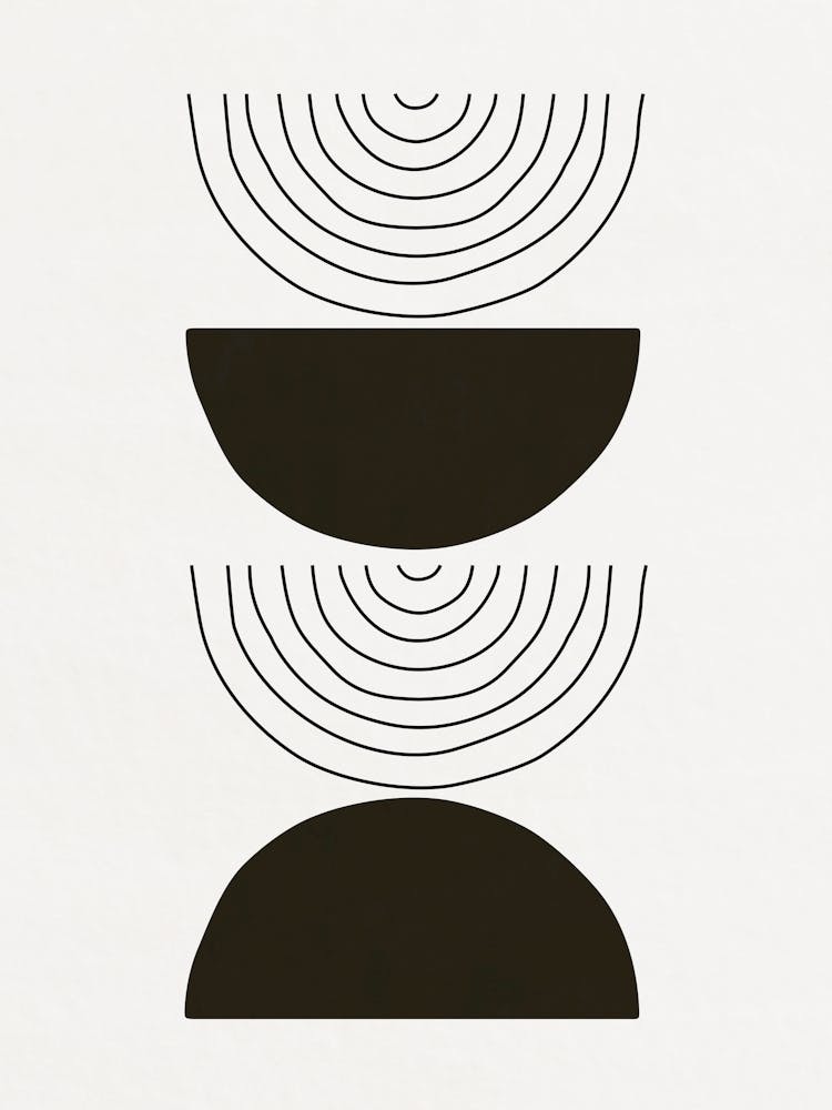 Shapes and Lines - Black 02