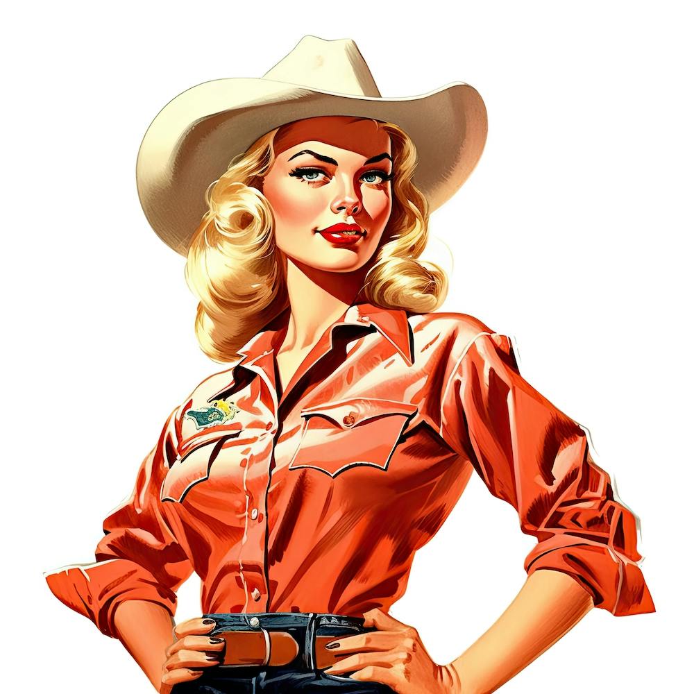 Cowgirl Portrait Face 6