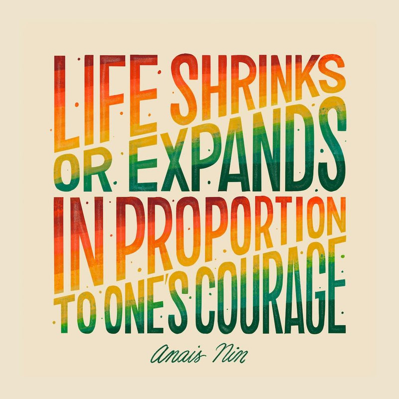 Anais Nin Courage Square