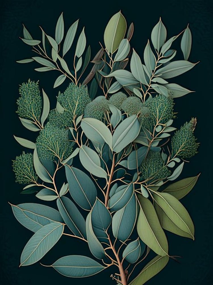 Eucalyptus Herb Vintage Botanical