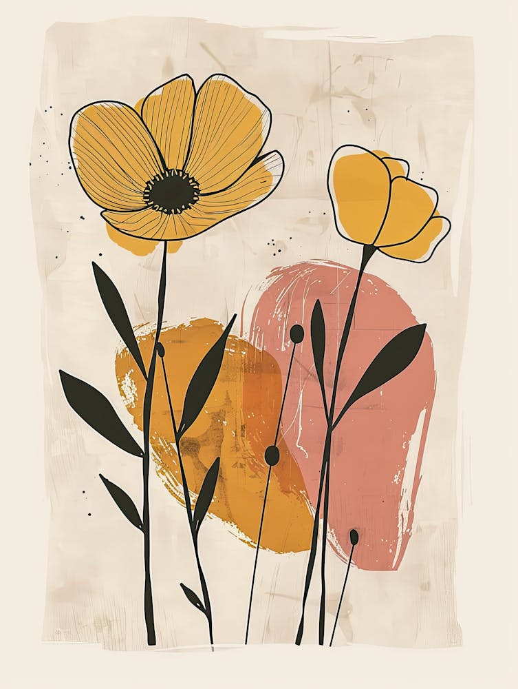 Ankara Flower Market Boho Minimalist Style 1
