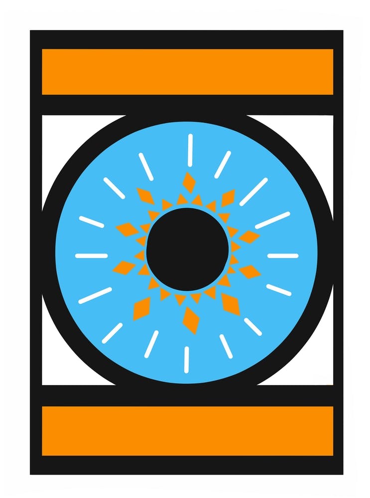 Blaues Auge