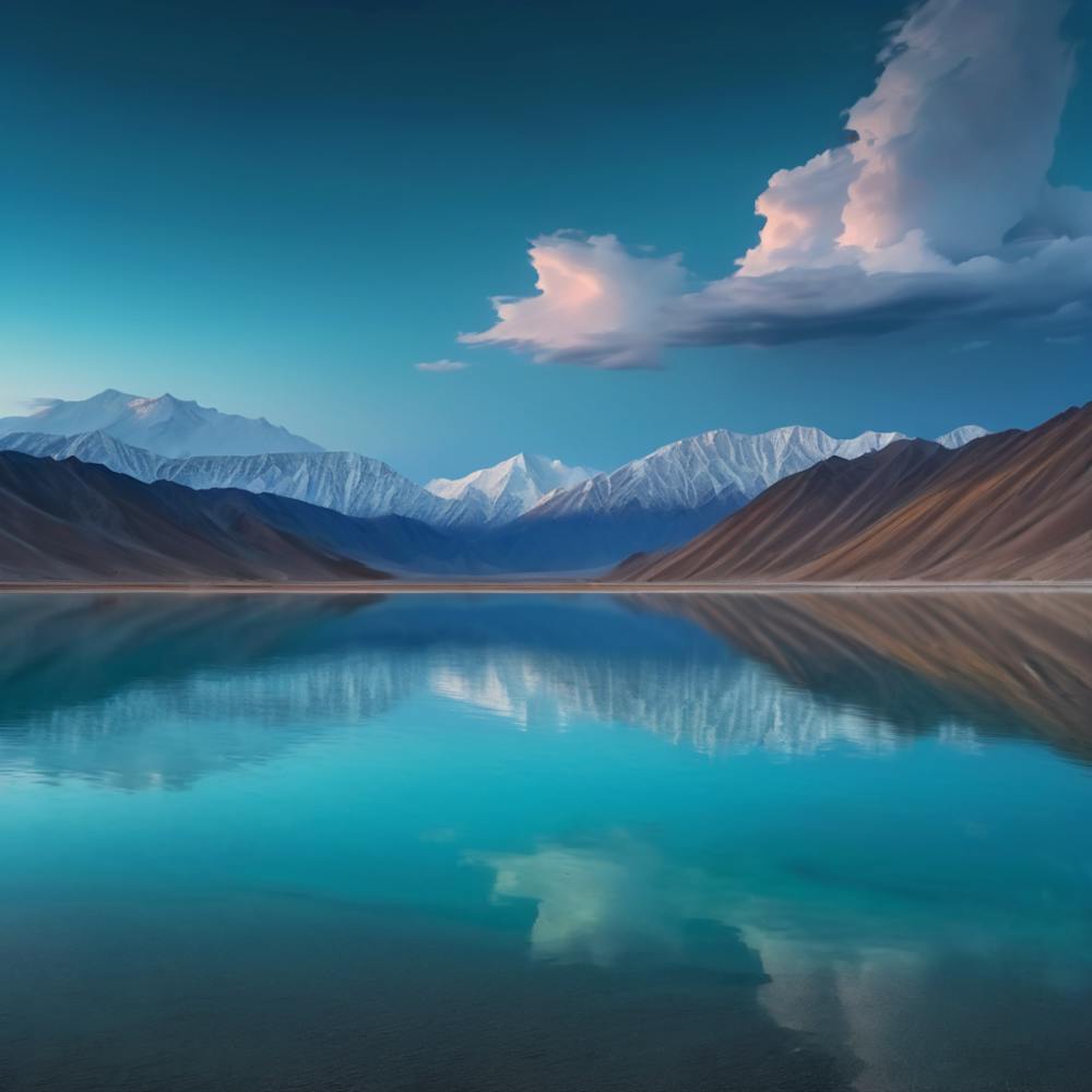 Mountain Lake In Ladakh