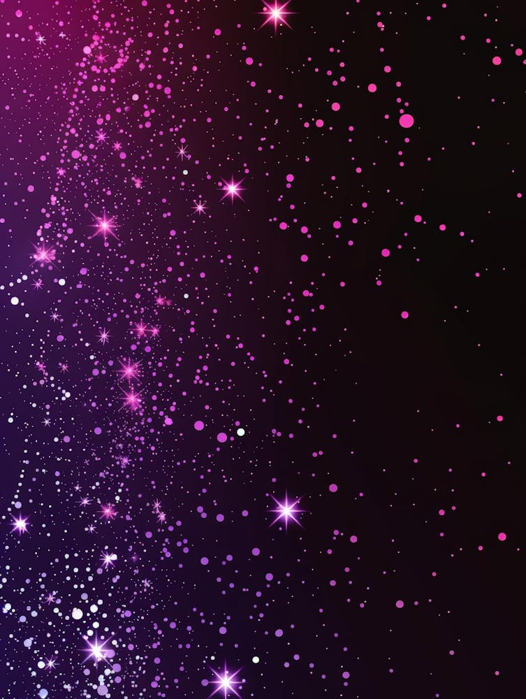 Purple And Pink Starry Sky