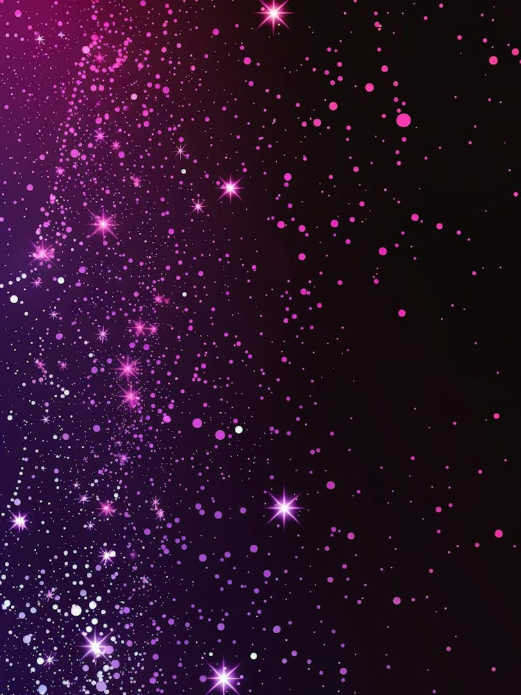 Purple And Pink Starry Sky