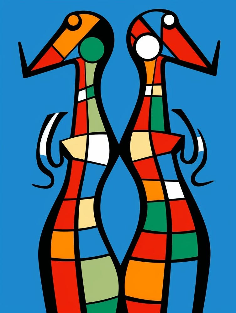 Seepferdchen Abstrakte Pop Art 3