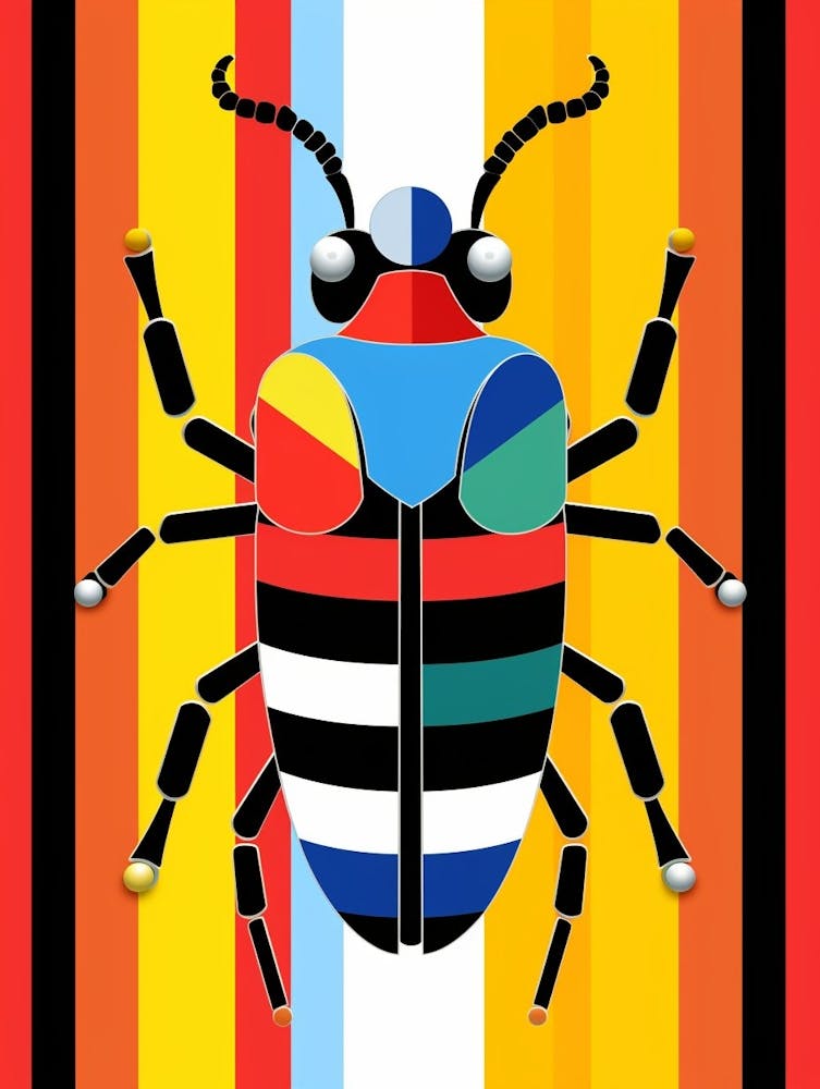 Beetle Abstract Geometric Abstract 7
