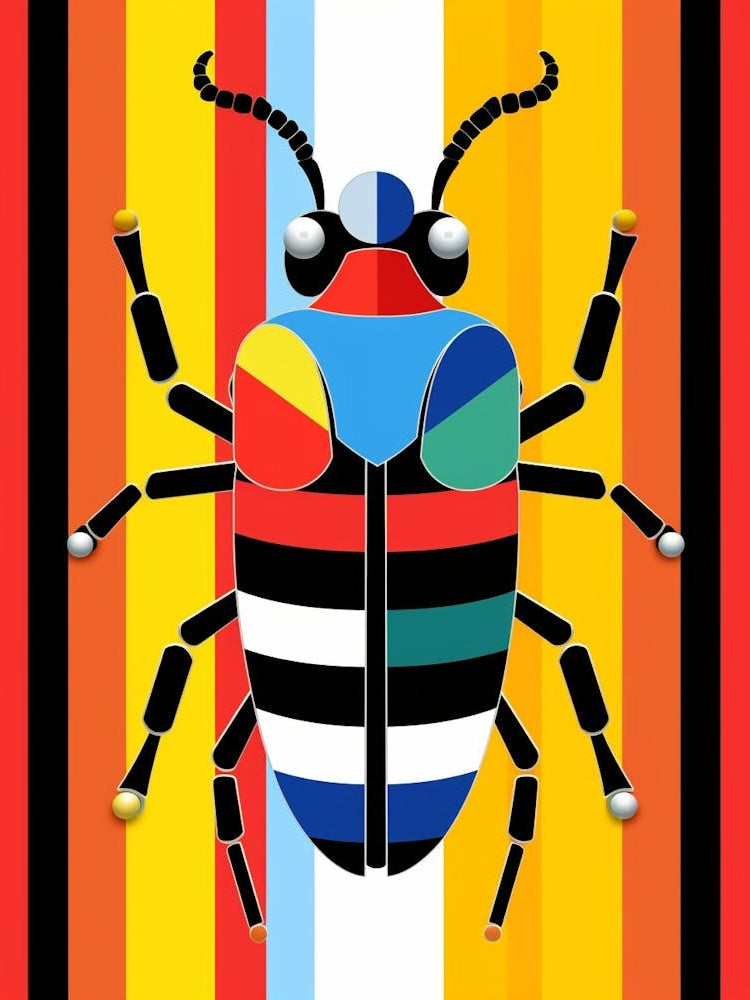 Beetle Abstract Geometric Abstract 7