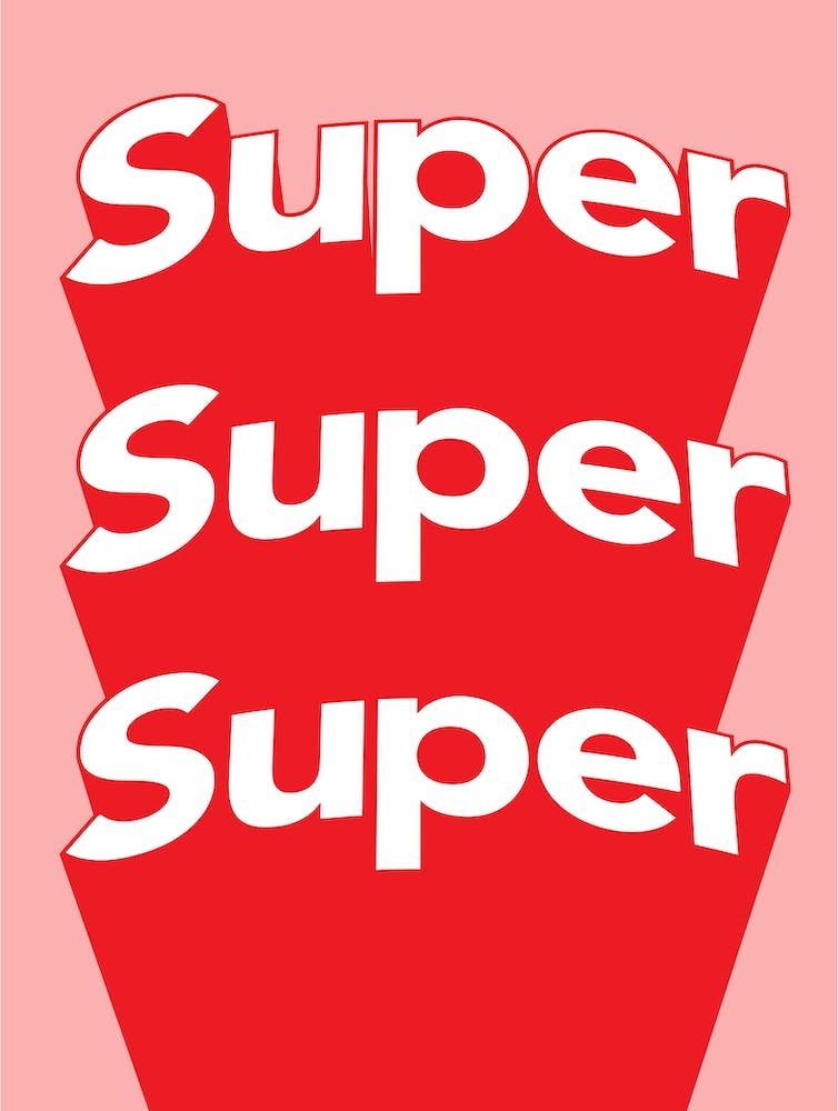 Super Super Super in red