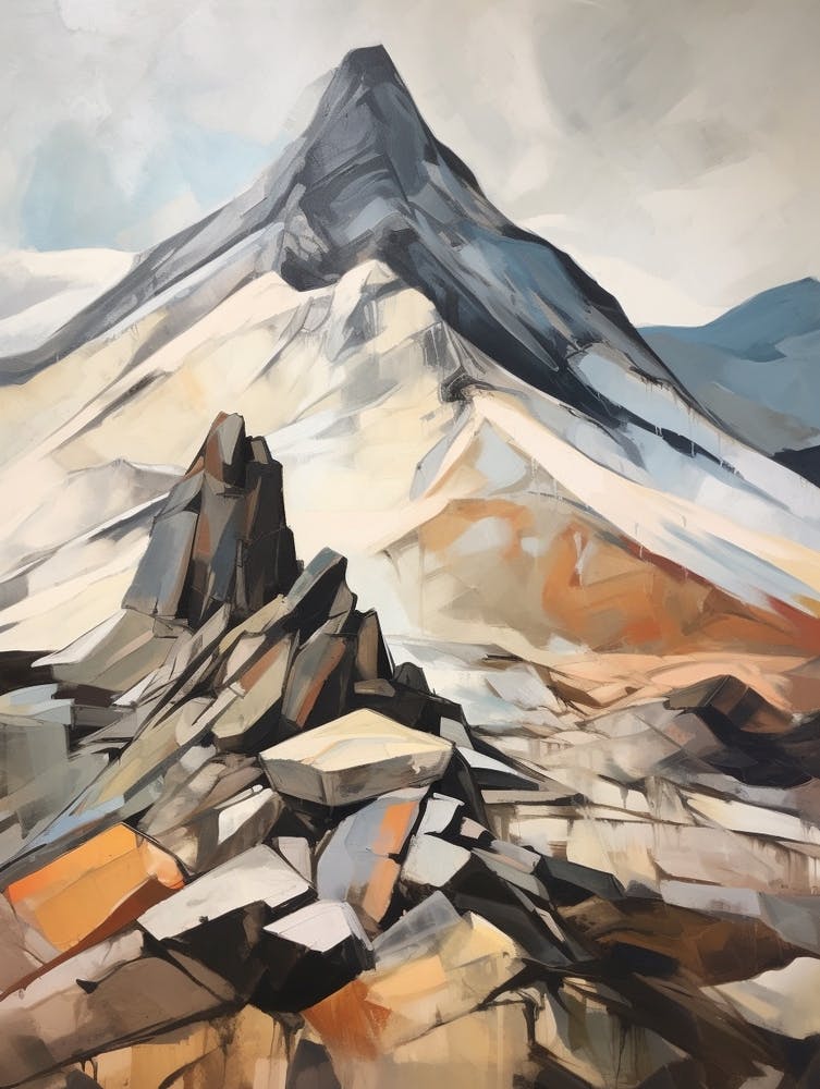 Cairn Gorm Scotland Mountain Painting