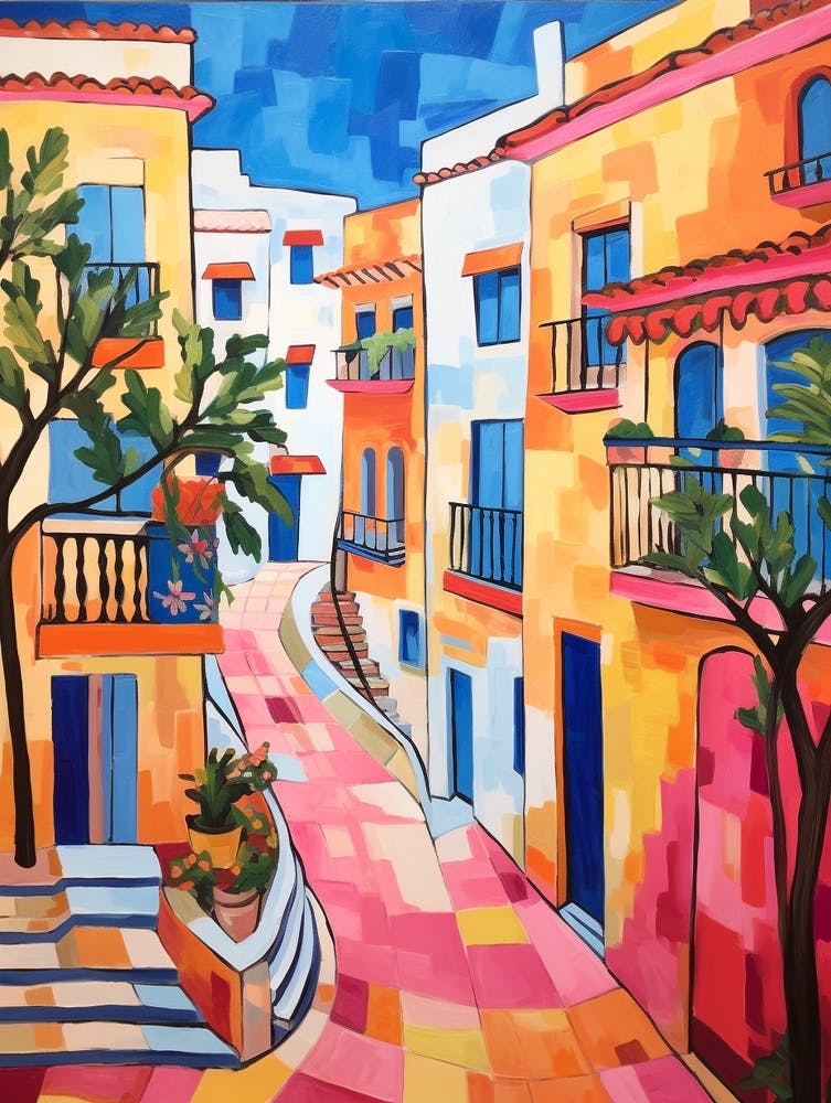 Alicante Spain 3 Fauvist Painting