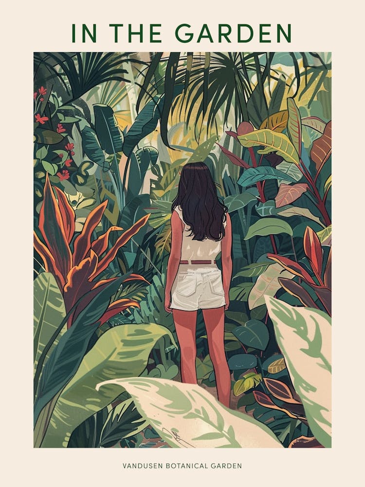 In The Garden Poster Vandusen Botanical Garden Canada 3