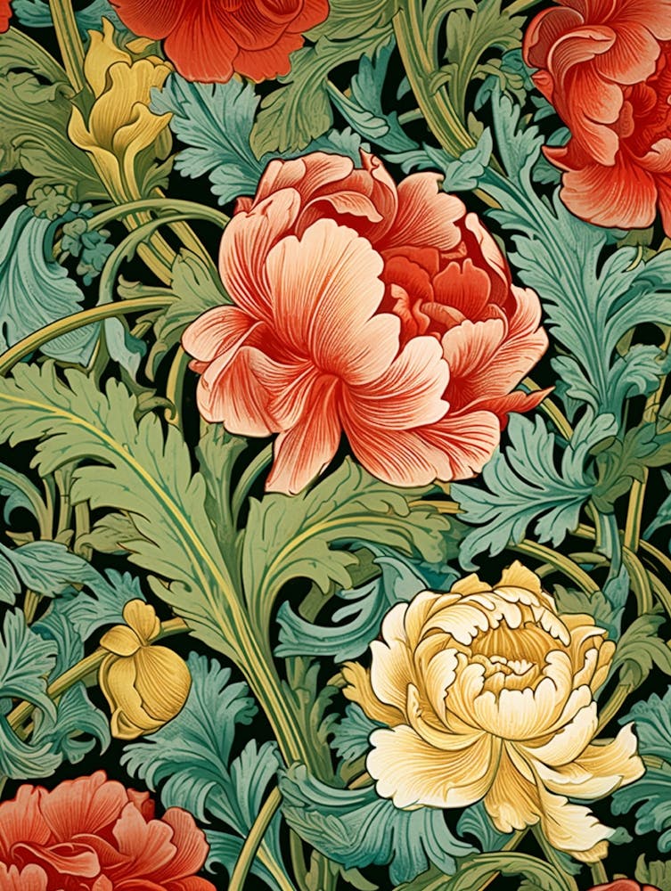 William Morris Peonies 2