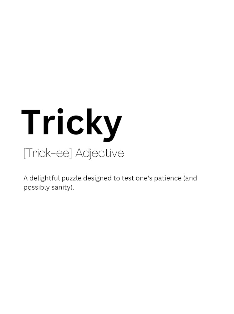 Tricky Definition Meaning