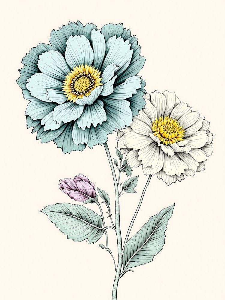 Delicate Blooming Petals in a Tranquil Aesthetic