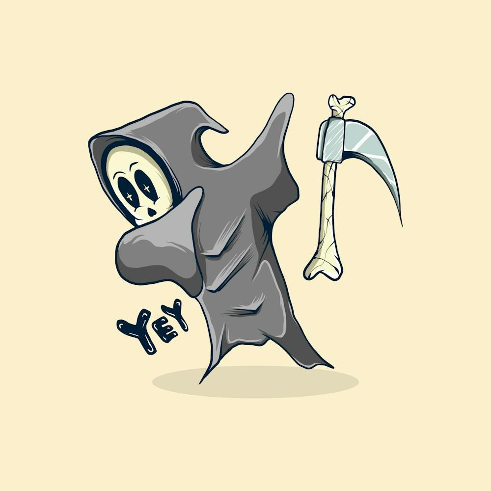 Skeleton With A Scythe