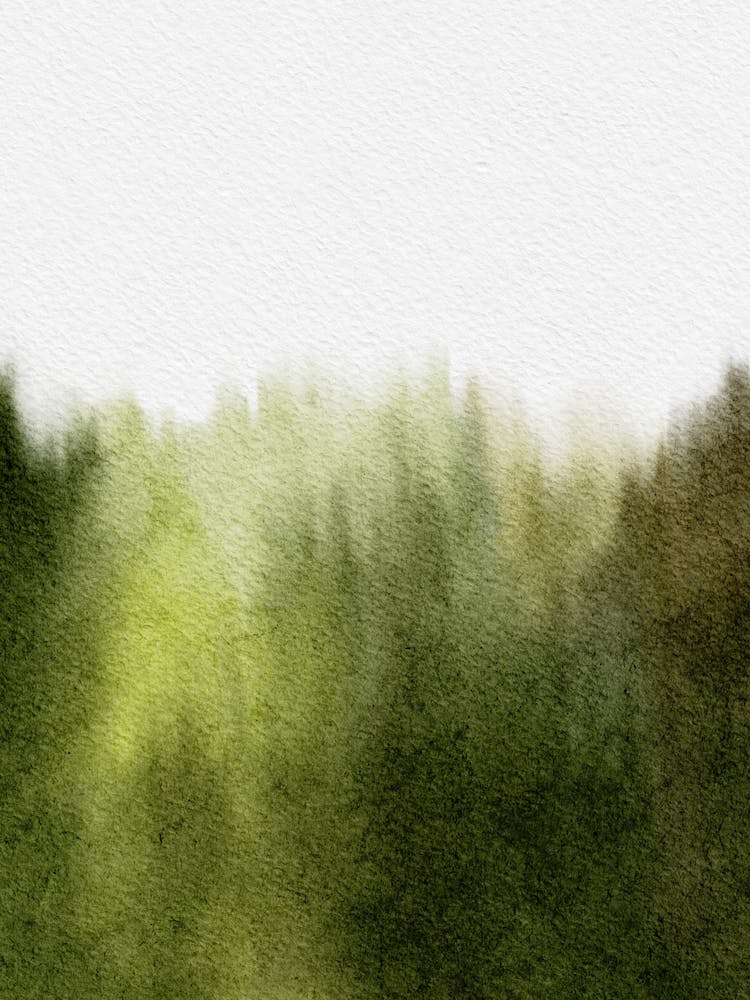 Watercolor Of Trees 1