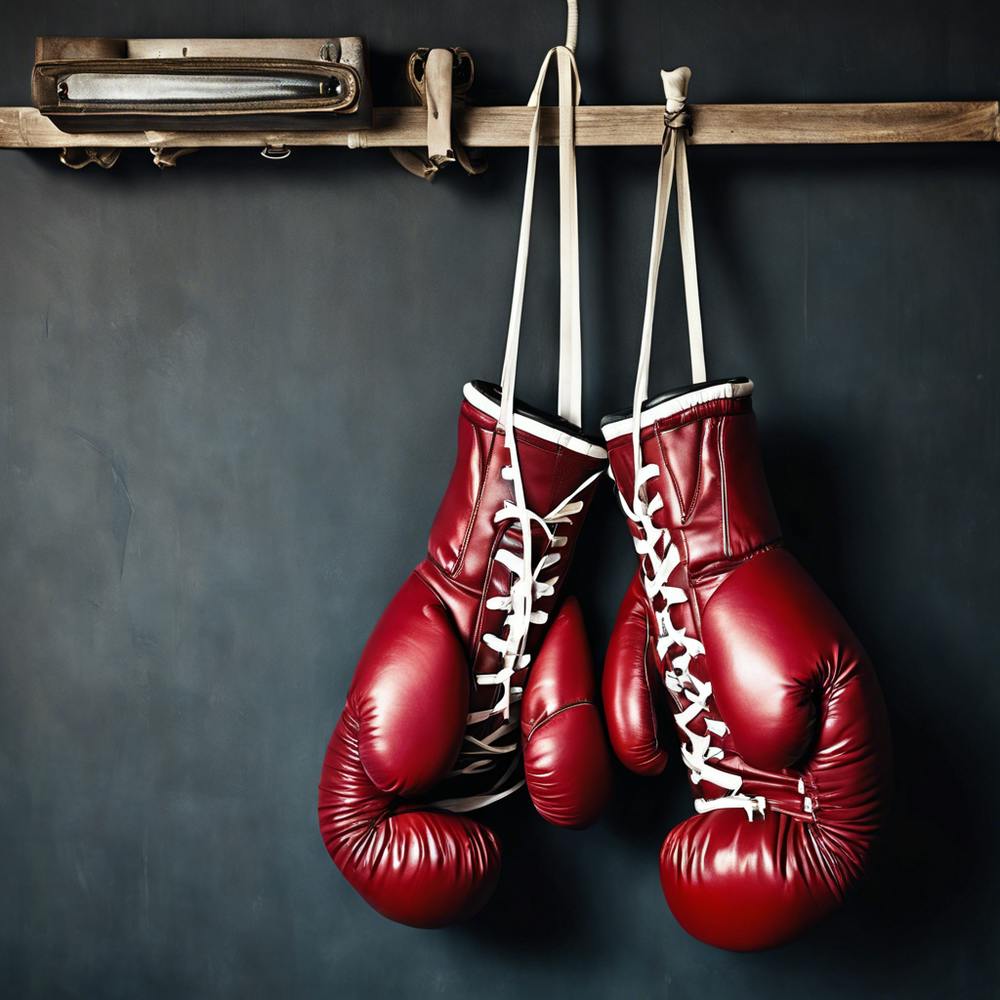 Boxing Gloves Hanging On A Wall