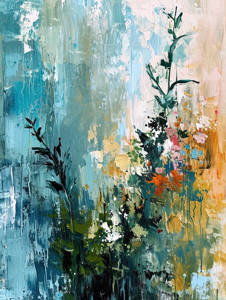 Wildblumentraum, Boho-Kunststil