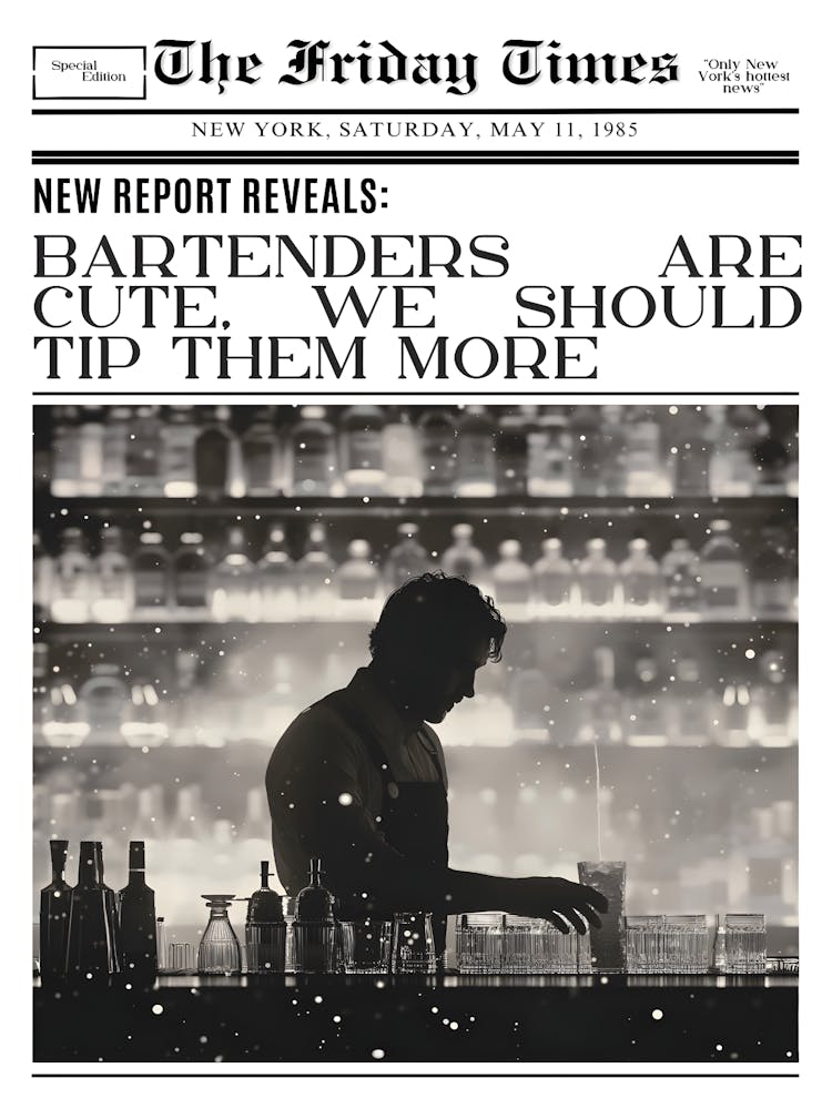 Bartenders Are Cute Tip Them More