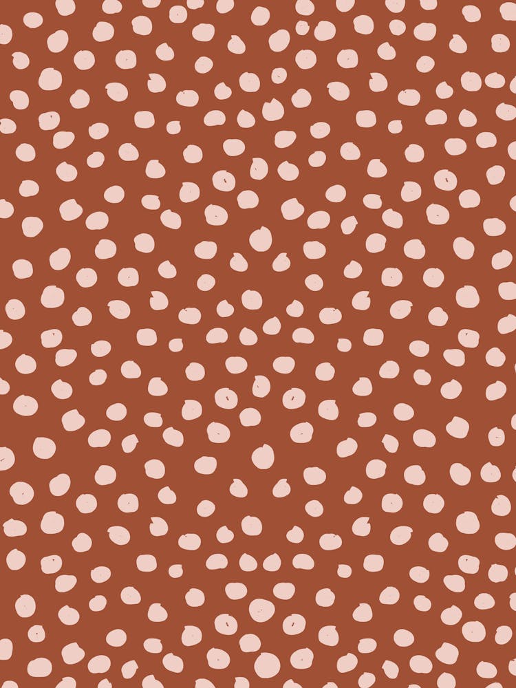 Animal Print Polka Dots Terracotta