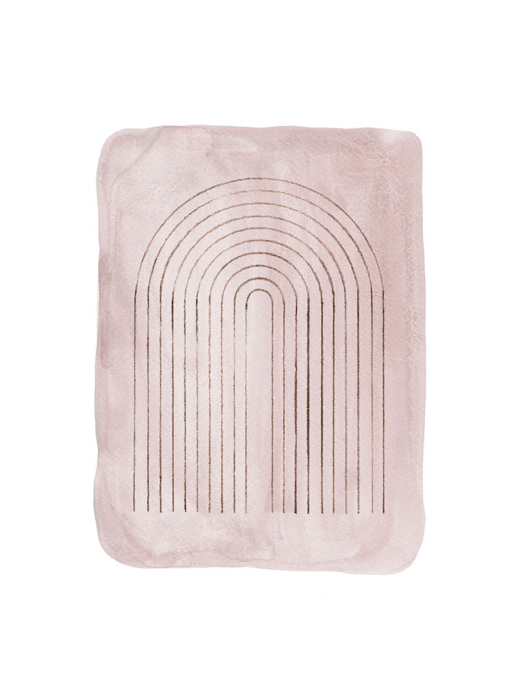 Dusty pink arch