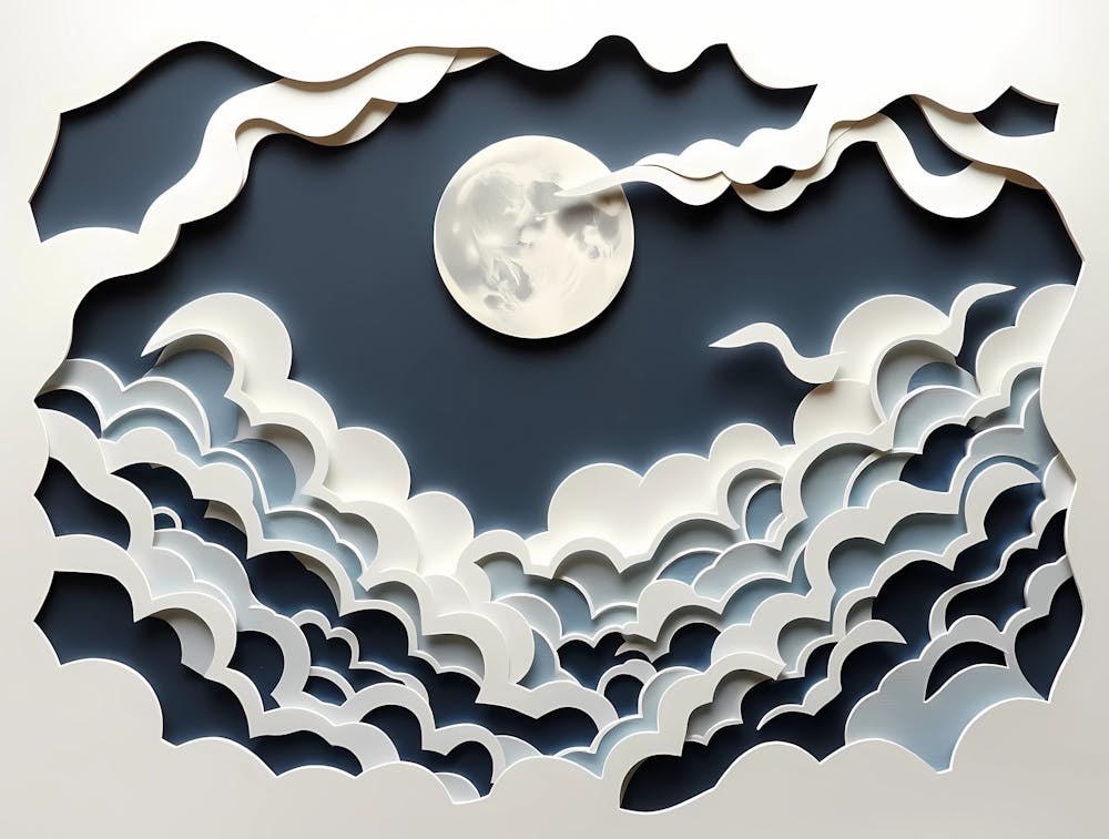 Moon And Clouds 1
