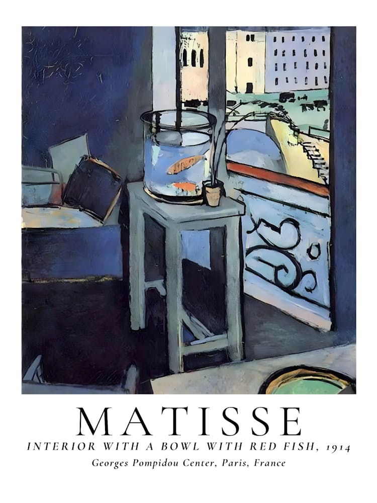 Matisse Interior With A Home With Red Fish