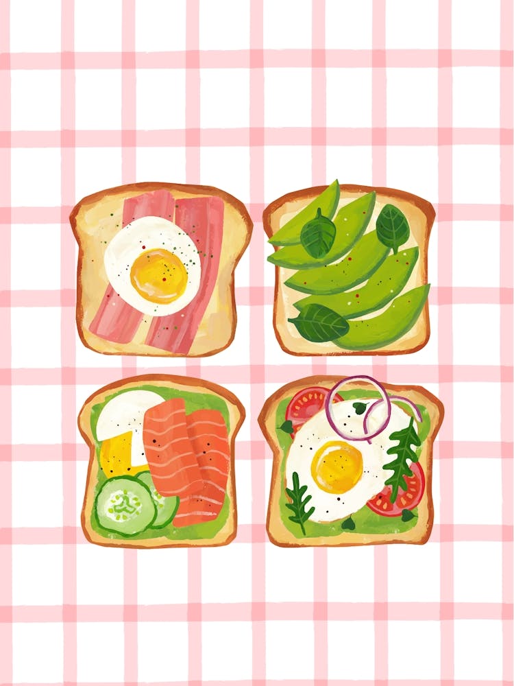 Breakfast Toasts Poster