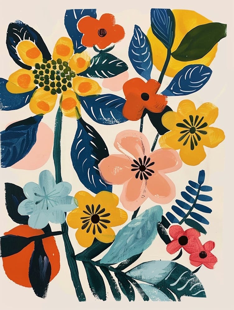 Painted Florals Lantana 4