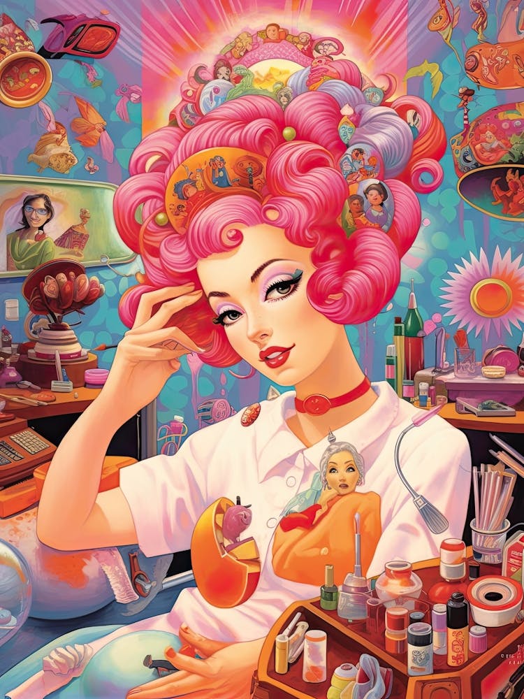 Vintage Hairdresser Kitsch 3