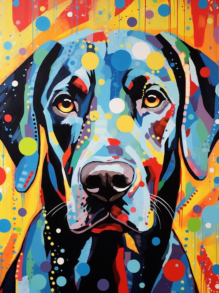 Dog Geometric Pop Art Inspired