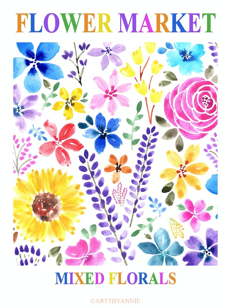Mixed Floral Flower Market