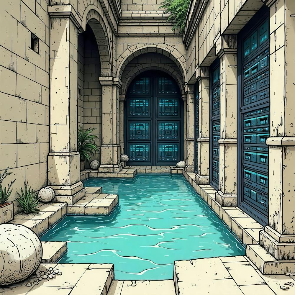 Courtyard - Fantasy Stock Videos & Royalty-Free Footage