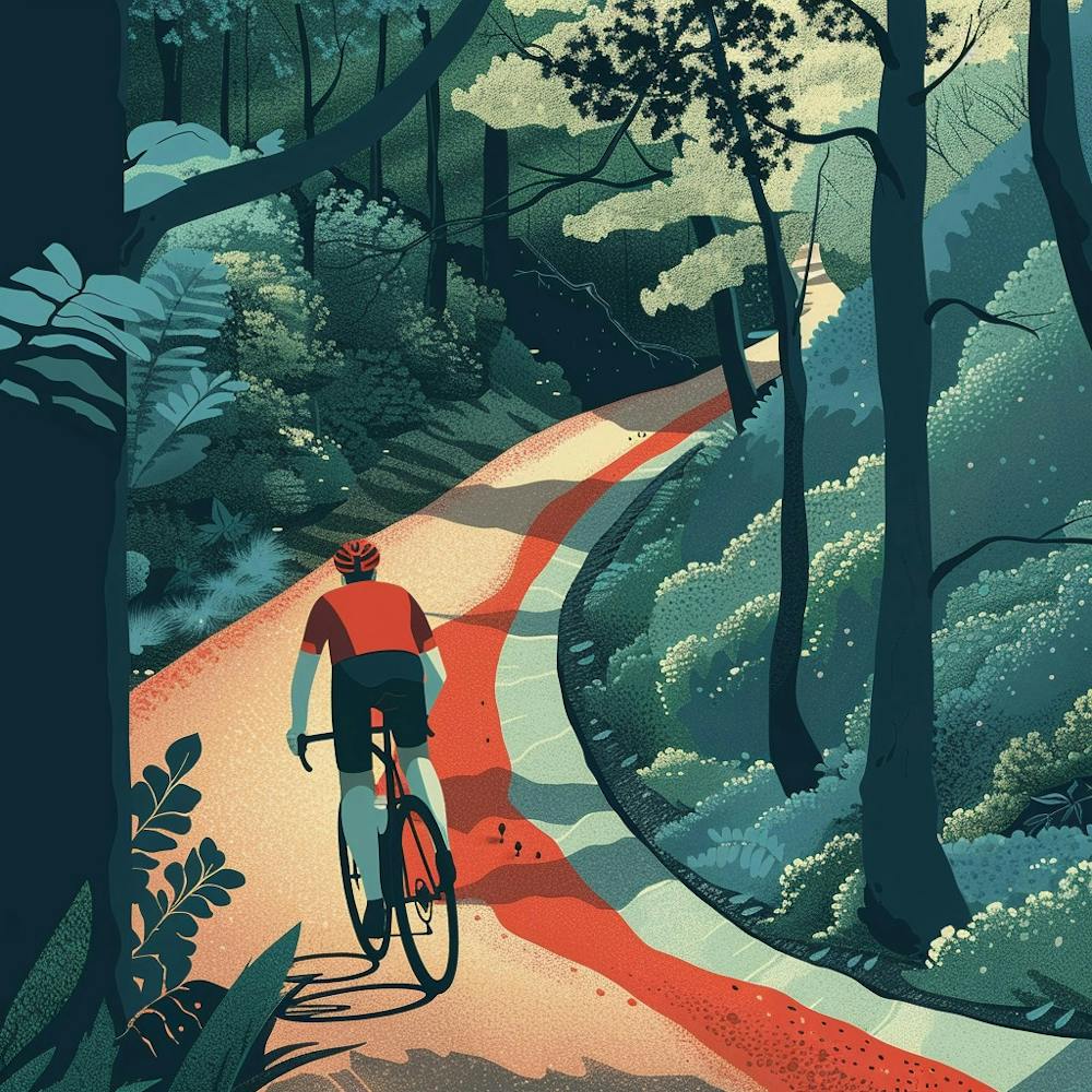 Bike Ride In The Woods