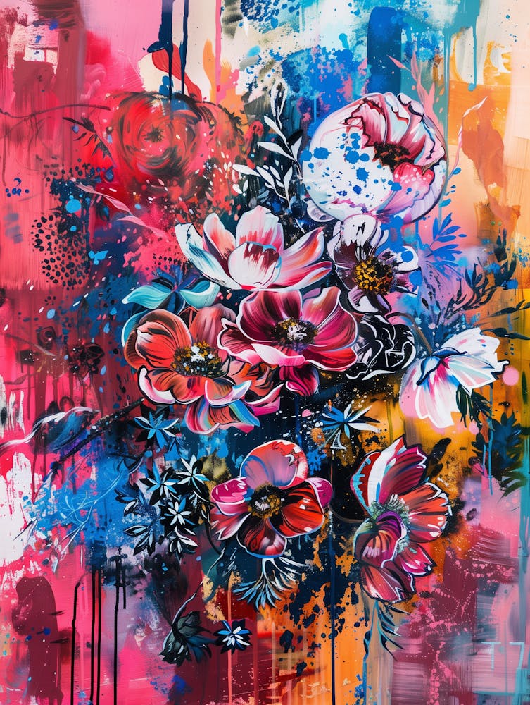 Abstract Floral Painting 3