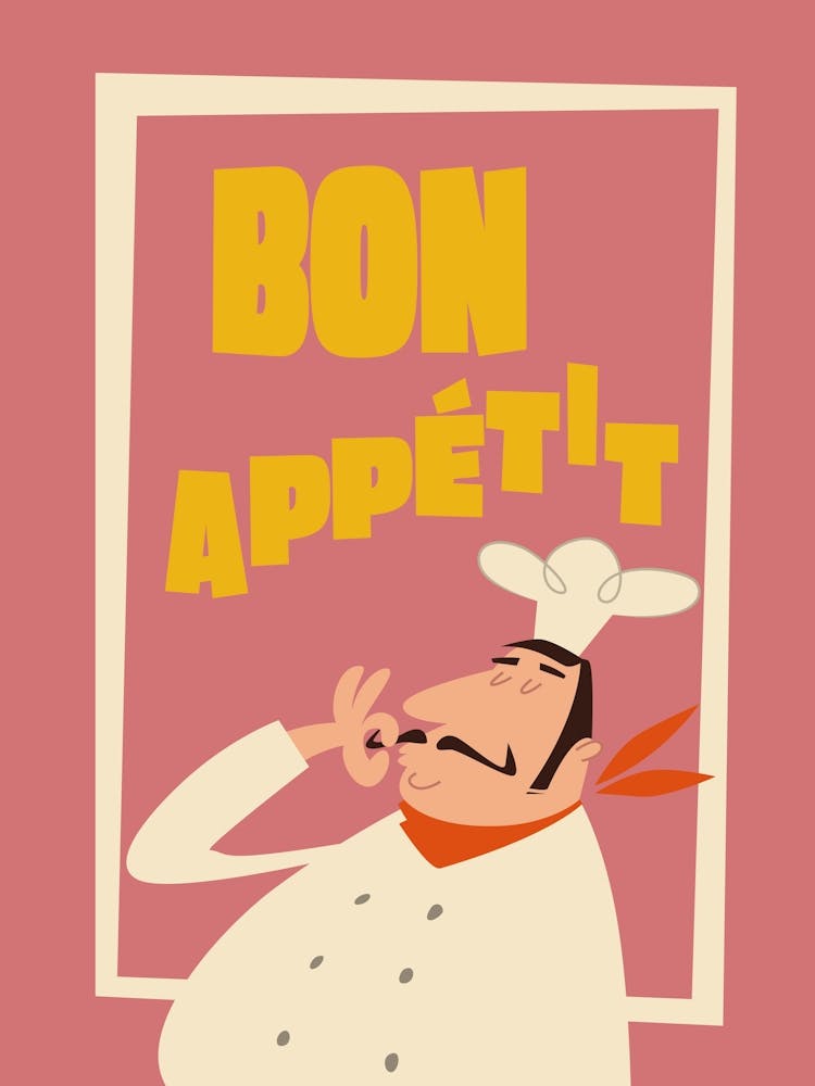 Bon Appetit Chef Print