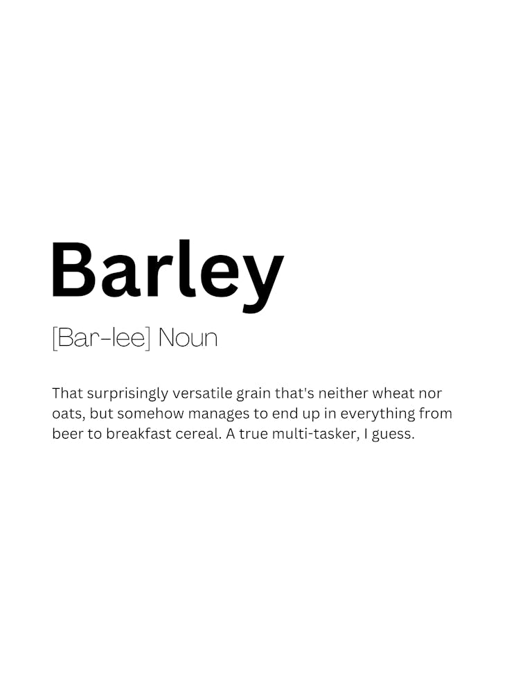 Barley Definition Meaning